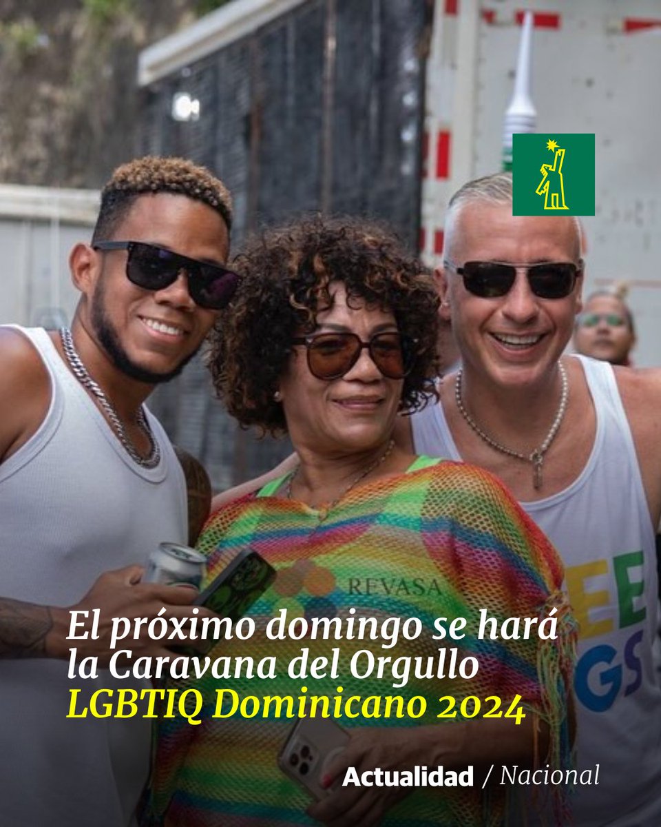 DiarioLibre's tweet photo. 🗞 | #NacionalDL | Con el lema: "Diversidad en las calles, exigiendo igualdad de derechos", se realizará el domingo 11 de agosto

🔗https://t.co/rL1yviNdZM

#DiarioLibre #Noticias #Revasa #LGBTIQ https://t.co/Dn3DKokvaL