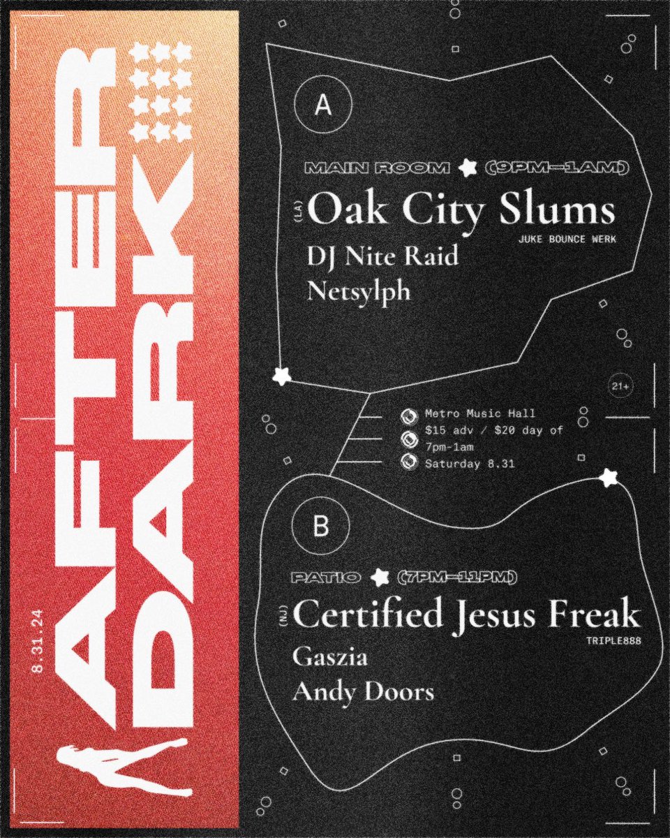 Me &amp; <a href="/trillydylly/">dj nite raid</a> bringing out the heavy hitters Oak City Slums and <a href="/jesusfreak8888/">certified jesus freak 🇬🇾</a> for their SLC debut along with some local superstars <a href="/Gaszia/">gaszia</a> @netsylph on 8/31 Saturday at <a href="/MetroMusicHall/">Metro Music Hall</a> LEGENDARY NIGHT INCOMING