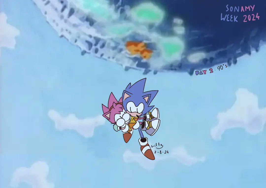 #SonamyWeek2024 💙🩷

～⁠ Day 2: 90's ♡｡