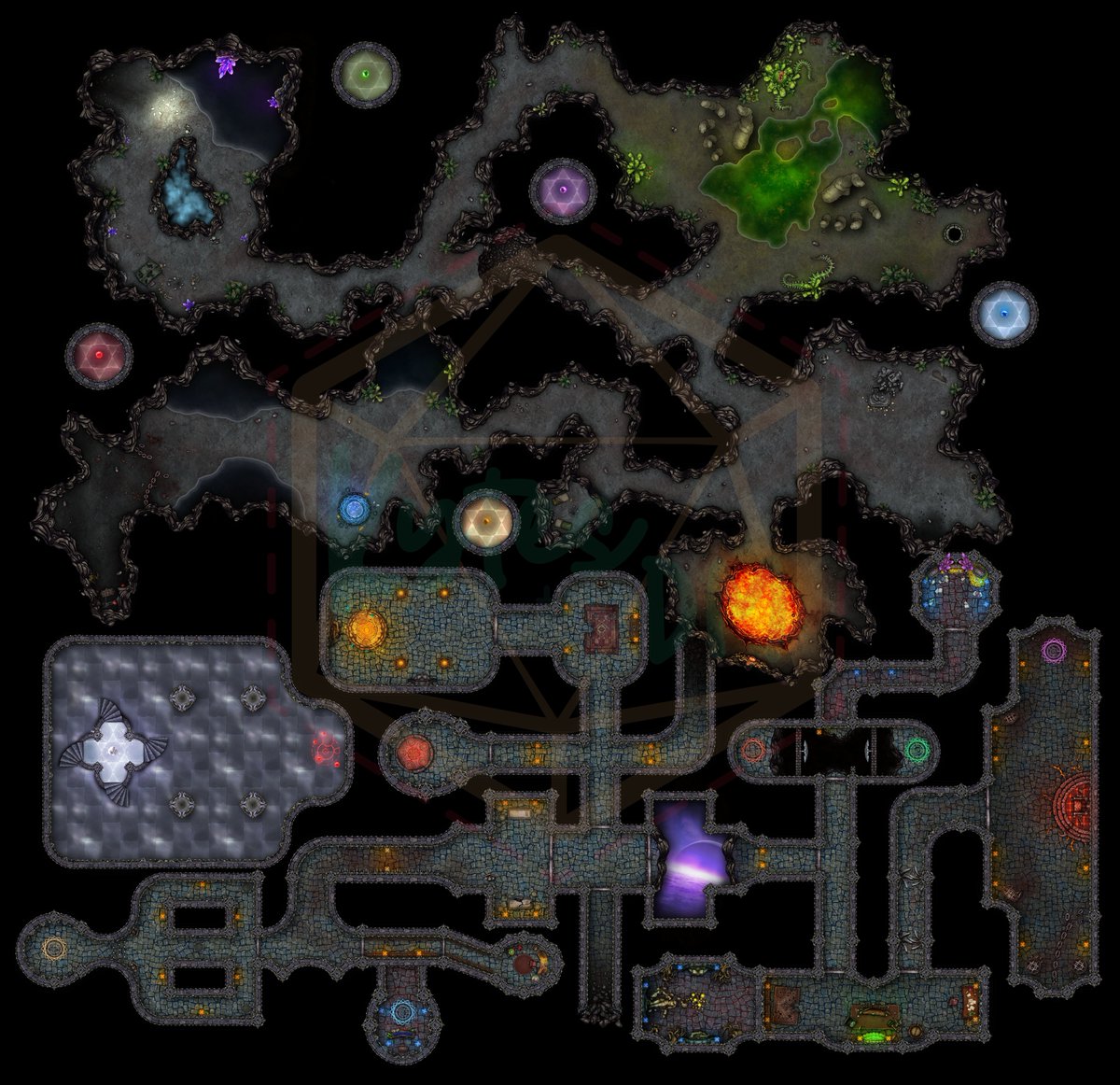 The MAD Wizard's Labyrinth!
A fresh new map for your next session!

Come check me out on Patreon! Or let me help your next game with a fully customized map!
kytesmaps.carrd.co
patreon.com/user?u=10954597

Need a world map? New dungeon? Lemme know!

#DnD #dnd5e #dndart #dndmap