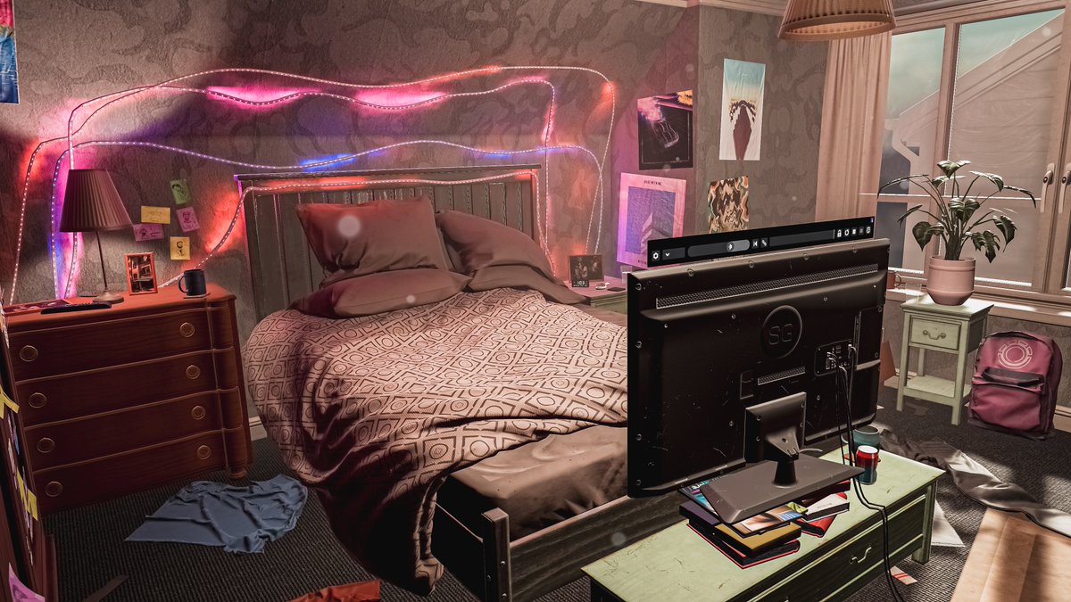 Neomance's tweet photo. A Bedroom Filled With Clutter
散らかり放題の寝室

World : Messy Room
Author : Andron827

World URL :
https://t.co/PleGnhF1r4

#VRChat #VRC #VRChat_world紹介
#VirtualPhotography #Neo写真 https://t.co/NFhGuINIkP