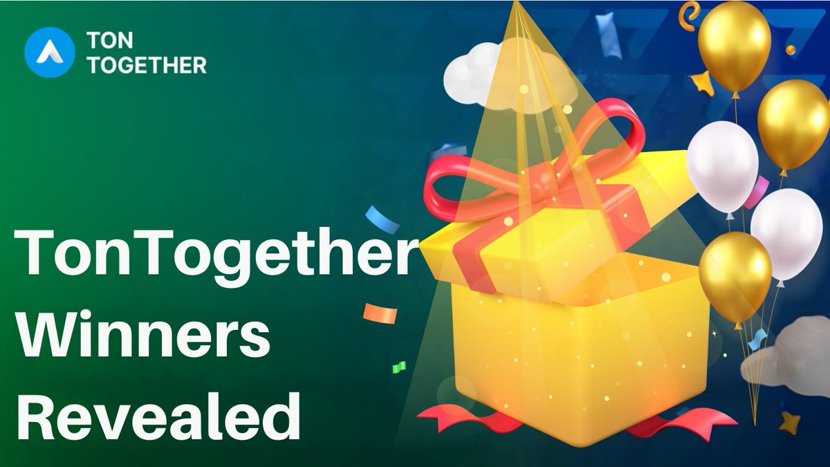 Big news, TON fam! 🎉 The #TonTogether winners are here! 🏆 🌟 See if you're among the lucky ones to win $TON and $TOT rewards 🥇 Head over to app.tontogether.com/draws to find out now! A huge shoutout to everyone who took part—you’re amazing! 🩶 #TON #TonTogether #CryptoRewards