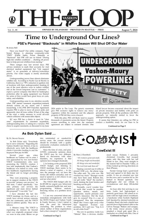 Vashonloop's tweet image. The latest #vashonloop is on island.  Volume 21 #8 has discussion, information, Sean &amp;amp; John, horoscopes, and much, much more.  Read it: vashonloop.com

#vashon