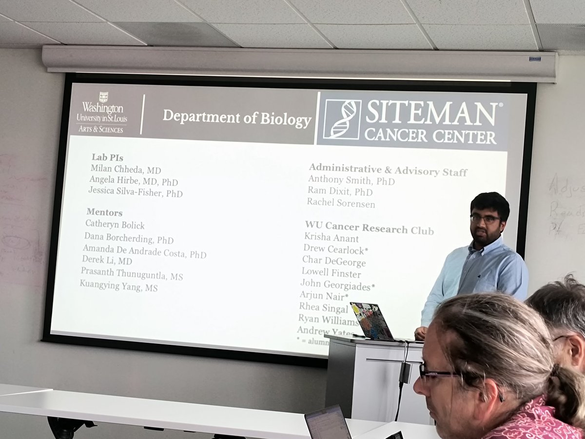 JessSFisher's tweet photo. Super proud of our @sciencecoachorg @SitemanCenter @WUSTLBio #highschool student Dakota for her amazing final talk on her research this summer in #SilvaFisherlab. Thanking her lab mentors Catheryn and Prasanth for their #Mentorship.
#LatinaInScience #womeninSTEM
#RNA https://t.co/Pd5GTj4JLx
