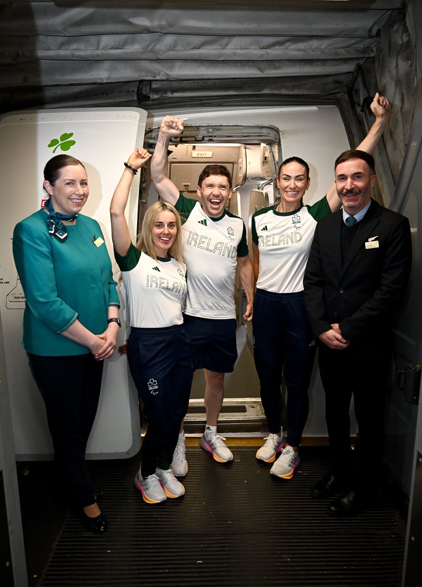 And they’re off! ✈️

Bon voyage et bonne chance!

#TheNextLevel | #TeamIreland | #Paris2024