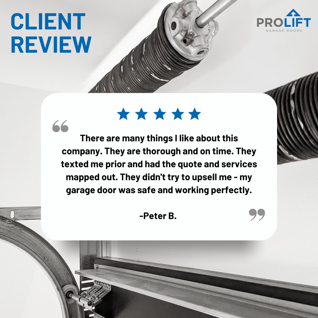 ProLiftIndy's tweet image. Real Words, Real Results ✅
We love hearing from satisfied customers. Their kind words motivate us to deliver exceptional service every time. 
Thank you for choosing ProLift!
Ready to book your service? 
Click the  🔗 in our bio to schedule your FREE estimate.
#ProLiftDoors