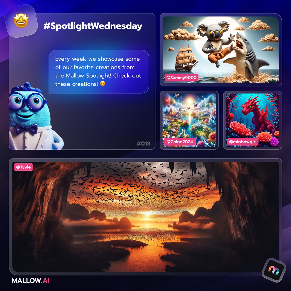 Spotlight Wednesday is here for the 18th week! Check out these awesome creations from our talented Mallow community. 😍 👏