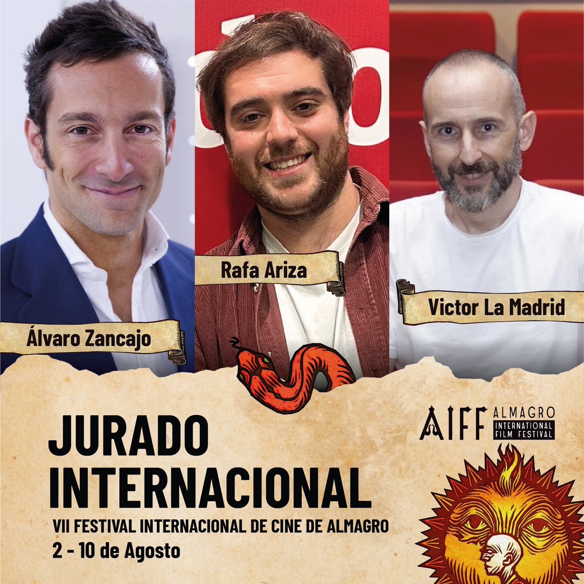AlmagroFilm's tweet photo. ¡Conoce a nuestro prestigioso jurado internacional que evaluará y premiará los destacados cortometrajes de nuestra selección oficial internacional! 🌍🎬

¡Conoce mas sobre ellos!

👇🏻👇🏻👇🏻 https://t.co/Tn9JECtr5K