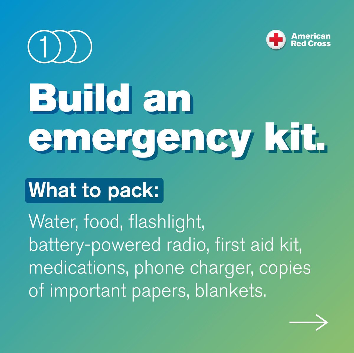 VARedCross's tweet photo. No matter what #Debby may bring, now is the time to get ready for emergencies:
1. Build a kit
2. Plan where to go (for you and your pets)
3. Know how you will receive emergency updates and evacuation information.
Find our more @RedCross information at https://t.co/MRXqY9CaXN. https://t.co/diww20379Z