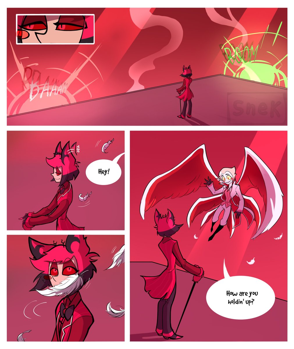Goldsnekie's tweet photo. A Future battle scenario 🦢🦌
#radioapple #HazbinHotel https://t.co/i6R3u7paOI