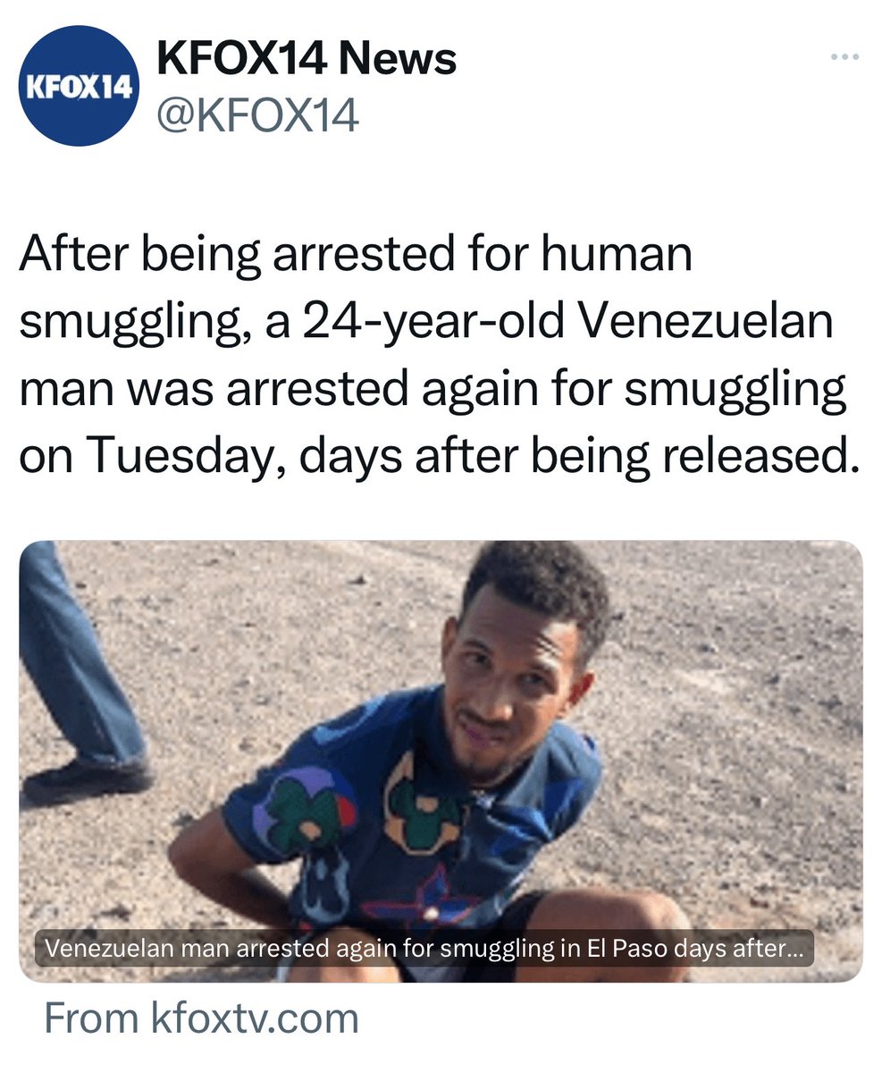eptxgop's tweet photo. Remember when @RepEscobar called El Paso “America’s New Ellis Island”? Last we checked the people coming through Ellis Island weren’t REPEATEDLY smuggling other humans.
November 5th can’t get here soon enough.
#VoteRepublicanToSaveAmerica @BorderIrene #BidenHarrisLegacy https://t.co/xYcBu3JE0M