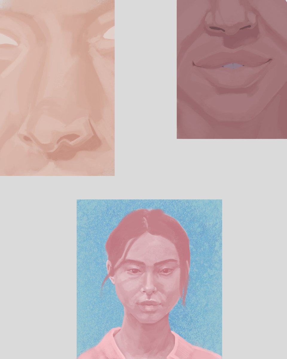 Olbap13's tweet photo. Estudo de valores e render, as coisas estão meio tortas porque como foi um estudo de pintura, não me preocupei em fazer sketch, acho que "virou a chavinha", porque agora está ficando menos "doloroso" o processo, ainda preciso evoluir, mas aprendi bastante. https://t.co/QO1oWmjA8a