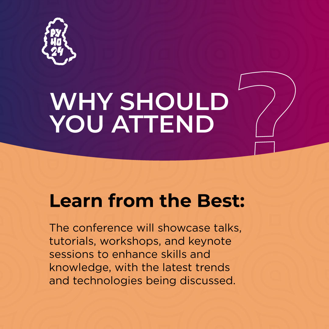 PythonHo's tweet image. The thought of the opportunity to learn directly from expert individuals from the industry, gaining insights and practical knowledge that can be applied to your own projects and career advancement.
#PythonHoCommunityConference2024
#PyHo24
#PythonHo