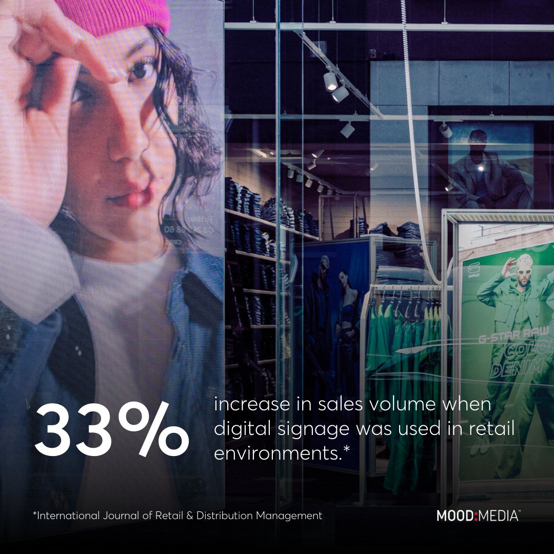 📈 Retailers see a 33% increase in sales volume when #DigitalSignage is used.

This statistic is a testament to the power of digital innovation. Digital signage isn’t just a flying trend - it’s a long-term transformative tool.

Don’t let your store blend into the background.