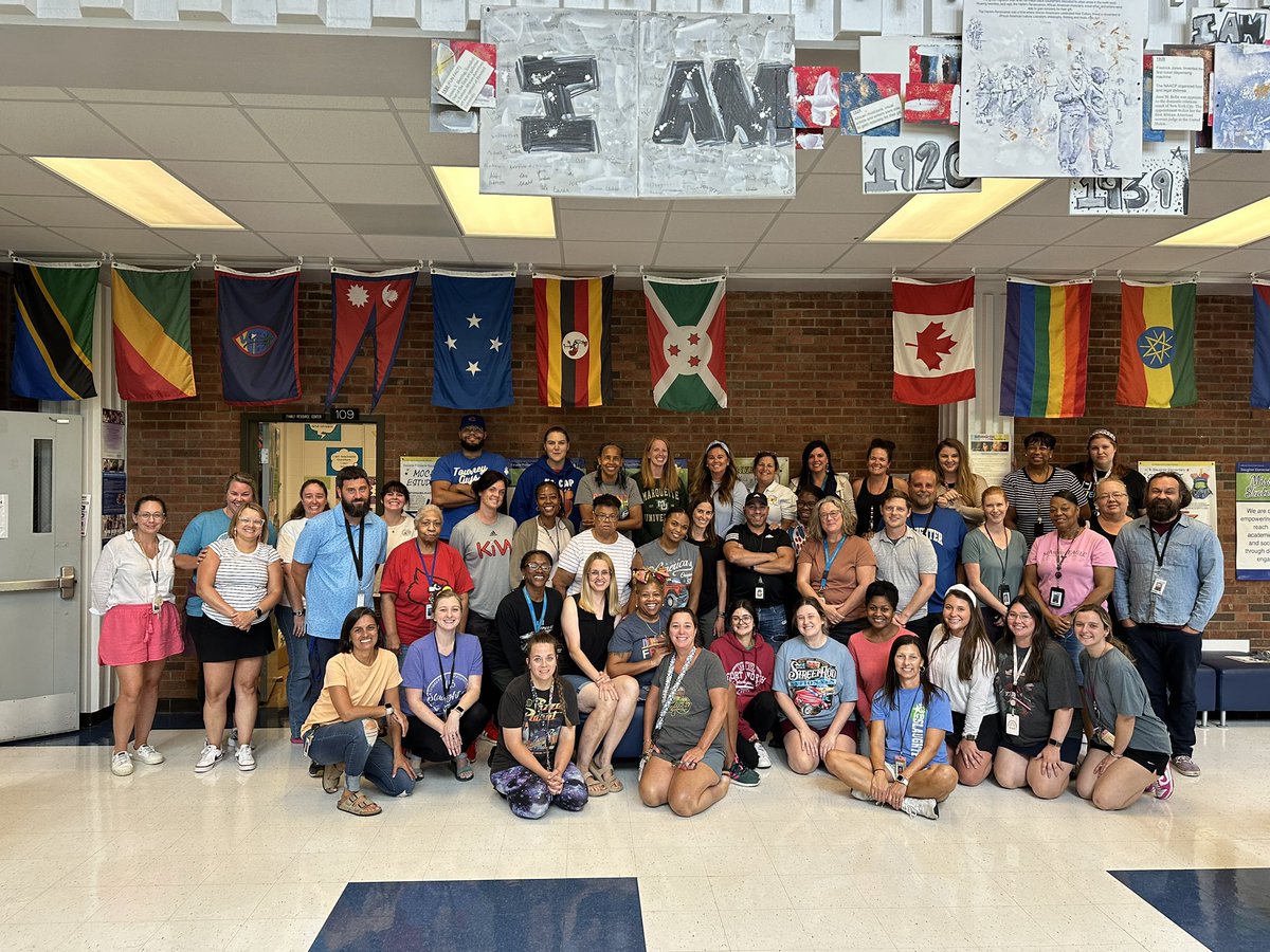 I’m so excited to start the new school year with this amazing staff! We are ready for the first day of school! <a href="/SlaughterElem/">Slaughter Elementary</a>  #WeAreJCPS