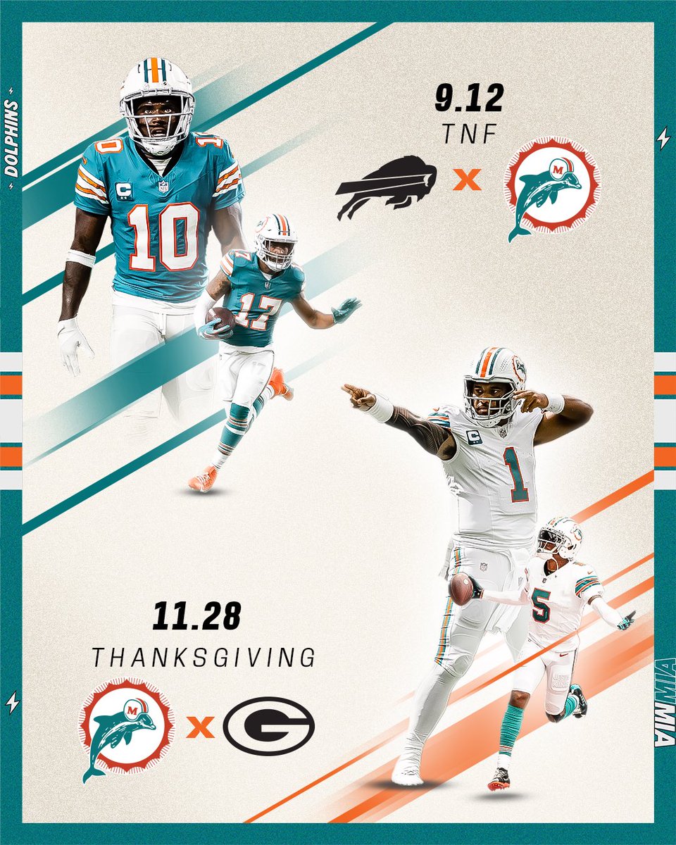 MiamiDolphins's tweet image. Throwback Thursday x2 🙌