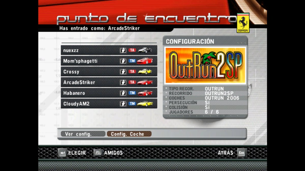 Outrun 2 Coast to Coast's online mode is now functional again thanks to Outrun2006Tweaks's author managing to create a replacement master server and connecting to it

You can now create and join lobbies, and the netcode works pretty swell :D