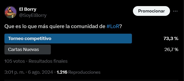 La #Comunidad de #Lor se expreso! Y necesitamos un torneo grande! 
<a href="/PlayRuneterra/">Legends of Runeterra</a> y <a href="/LoRLATAM/">Legends of Runeterra LATAM</a> podemos contar con ustedes?
#Lor #Runeterra