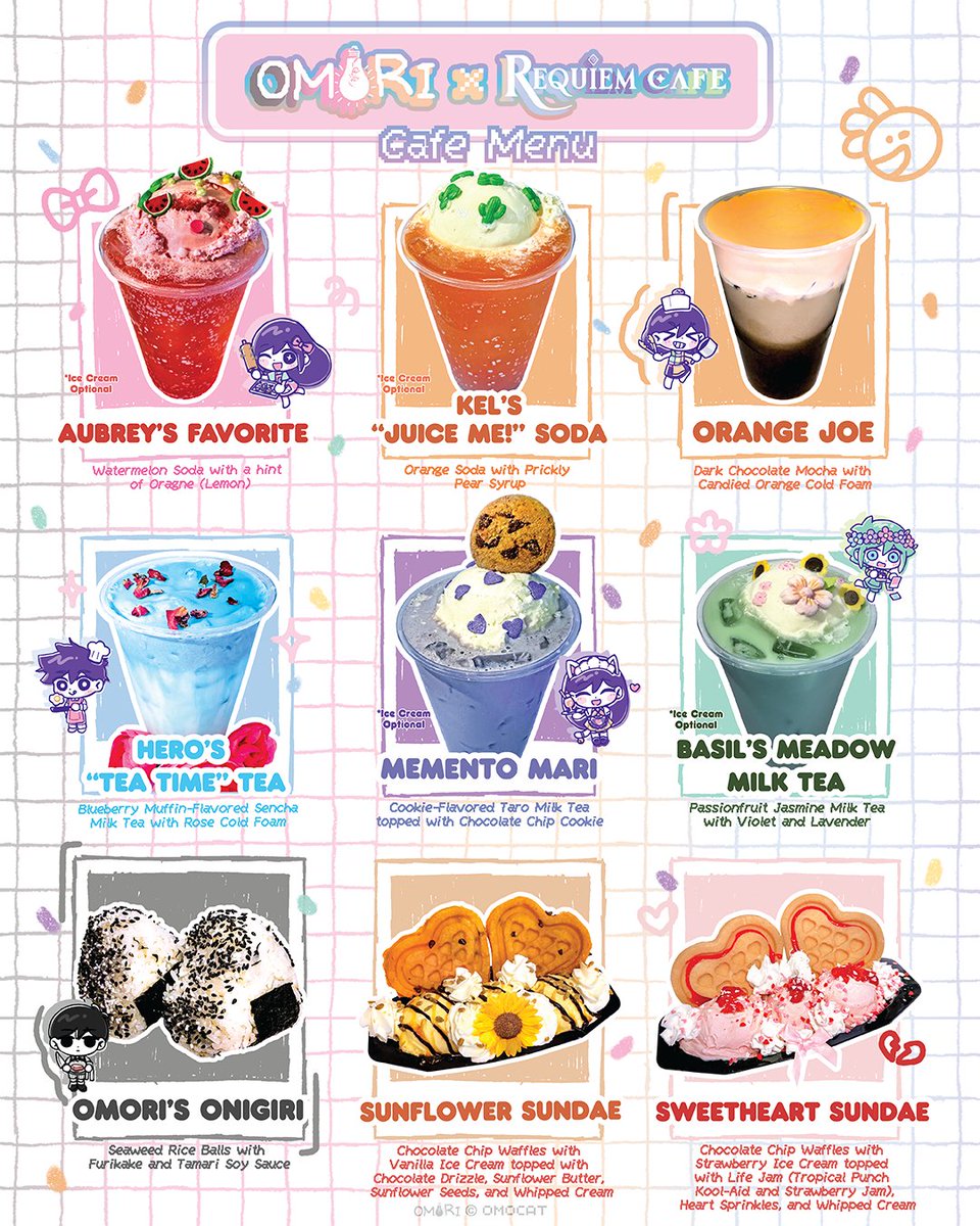 OMORI×Requiem Cafe Heart Button Pin Omori X Requiem Cafe : r/OMORI