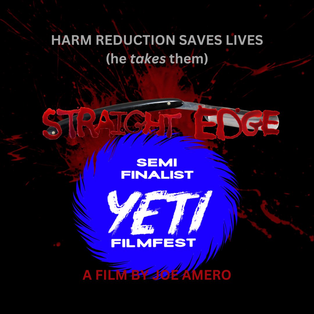 ‘Straight Edge’ is a Semi-Finalist for Best Feature Screenplay <a href="/yetifilmfest/">yetifilmfest</a> in Reykjavík, Iceland!
THANK YOU!!