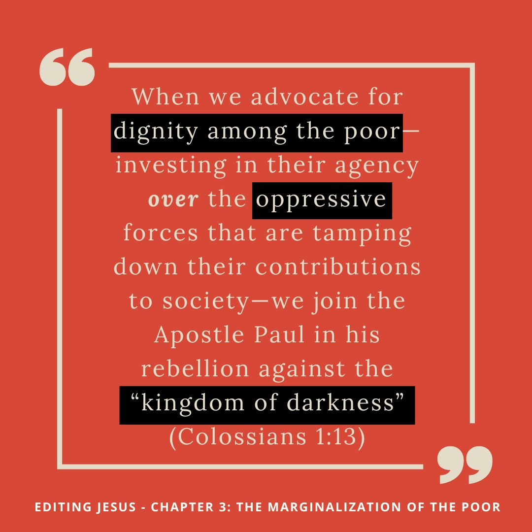 RickSkip's tweet image. From Editing Jesus, Chapter 3: “The Marginalization of the Poor”

Order Editing Jesus on Amazon now: a.co/d/iR6lT3r

Come explore the deep waters of the heart of Jesus with me…