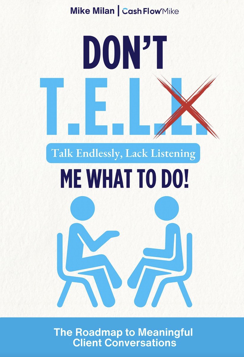 CashFlowMike's tweet image. I just finished my 3rd book!  It will be up on Amazon soon.  Learn 8 techniques to have better conversations that drive action with your clients.  I gave away free digital versions in my community today.  Let me know if you want one.

#clearpathtocash #clientconversationcoachI