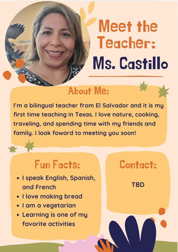 Reilly Elementary-Mandarin & Spanish Dual Language (@reillyelem) on Twitter photo 🌟 🐎Galloping into greatness with Ms. Castillo! 🐎🌟
We’re excited to have Ms. Castillo join the Mustang Dream Team as our 1st grade teacher for the 24-25 school year! Let’s give her a big Mustang welcome! 🐴📚✨#MustangDreamTeam <a href="/katrinabailey08/">Katrina Bailey, Ed.D.</a> 🌟 🐎Galloping into greatness with Ms. Castillo! 🐎🌟
We’re excited to have Ms. Castillo join the Mustang Dream Team as our 1st grade teacher for the 24-25 school year! Let’s give her a big Mustang welcome! 🐴📚✨#MustangDreamTeam <a href="/katrinabailey08/">Katrina Bailey, Ed.D.</a>