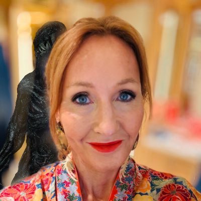 encryptedcharms's tweet photo. @jk_rowling Bro what the fuck is that behind you. Are you actually infected right now?  Do we need to send Chris Redfield? https://t.co/CjM5zVT48V
