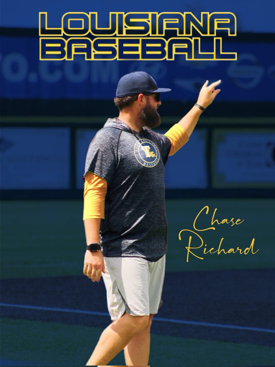 team_louisiana's tweet photo. We are excited to announce that Chase Richard is joining our high school program as a new coach for Team Louisiana! Chase brings a wealth of experience and passion for the game to our team.

Chase graduated from Central Private School in 2005, where he helped lead his team to a state championship. He continued his baseball career at the University of Louisiana, playing under Coach Tony Robichaux from 2006-2007. He then played for Southern University from 2008-2010, where he was the ace of the pitching staff.

With 12 years of coaching experience, Chase is well-equipped to inspire and develop our athletes. Off the field, Chase is supported by his wife Amanda, who he calls the MVP of their family. They have been married for nearly 10 years and have three children: Reed (8), Audree (7), and Breece (3 months).

Welcome to the team, Coach Chase Richard!