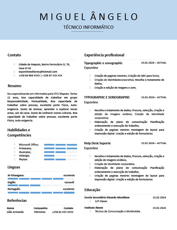 ExponlineEditor's tweet photo. CV+CARTA POR 100MT. VALIDO PARA TODO O MOÇAMBIQUE. ATÉ 15 DE AGOSTO.  LINK NA BIO. https://t.co/nx35yzXnML