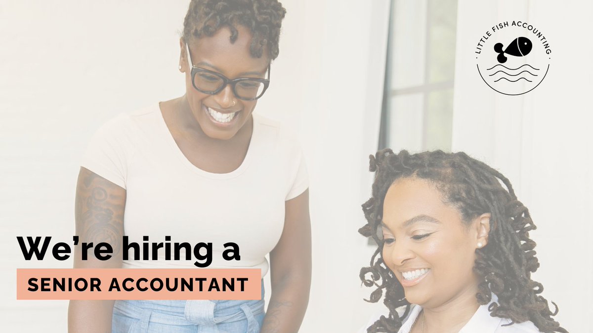 littlefishcpa's tweet image. I'm looking for a Sr Tax Accountant to join our rockstar team 🤩
We offer a flexible schedule, competitive salary, and the ability to work remotely.
👉🏾 Apply to be part of our supportive and inclusive team - indeedhi.re/3AhnawN #TaxAccountant #AccountingJobs #hiring