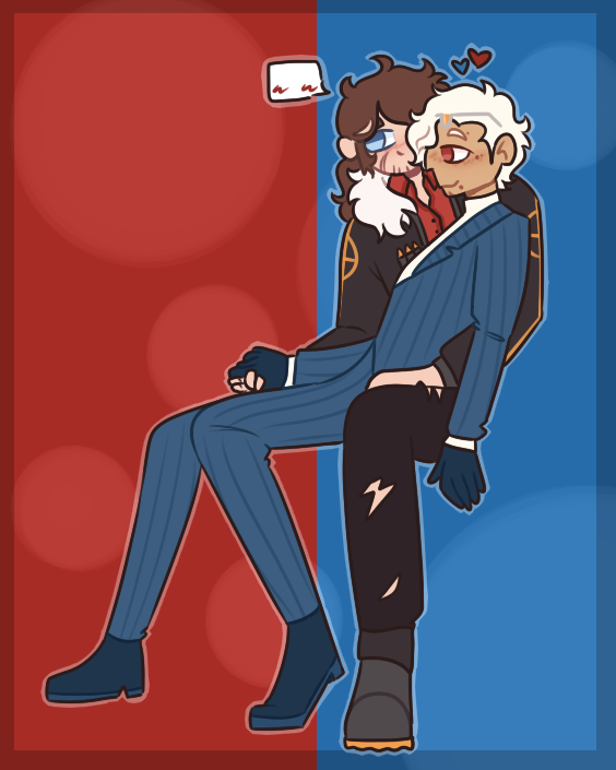 slenderproxy_'s tweet image. stuff i did for #artfight that i was pretty proud of :)

(ocs owned by CognitoErgoSumCo, @ultraspicyspray, @Hotmomsnearyou3, &amp;amp; @circecil)