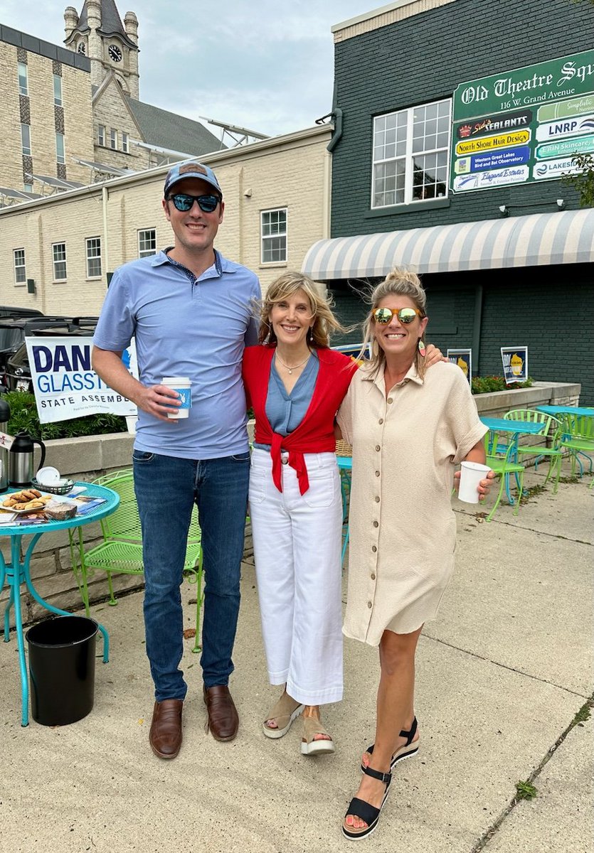 Jodi4Senate's tweet photo. Great time last night talking to voters during a meet &amp; greet in Port Washington and then talking about the stakes of this campaign with Grassroots Germantown. 

Fewer than 90 days until Election Day! 
#TeamJodi  #Wisconsin #Flipthe8th 
#Elections https://t.co/b24wcZtGod