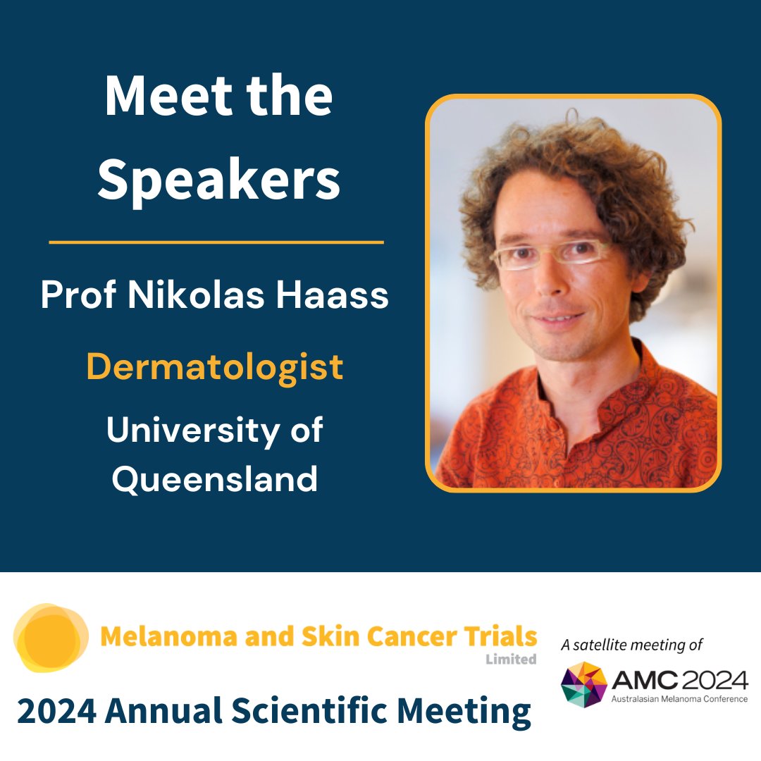<a href="/HaassLab/">Haass_Melanoma_lab</a> is a clinical scientist and academic leader at #FrazerInstUQ <a href="/UQMedicine/">UQ Medicine</a> <a href="/TRI_info/">Translational Research Institute</a>. Hear his talk ‘Re-sensitisation of resistant patients to immune checkpoint therapy’ at the 2024 MASC Trials ASM, 24 October 2024, Sydney. Register: masc.org.au/asm-2024/  
<a href="/MelanomaAus/">Melanoma Institute Australia</a>