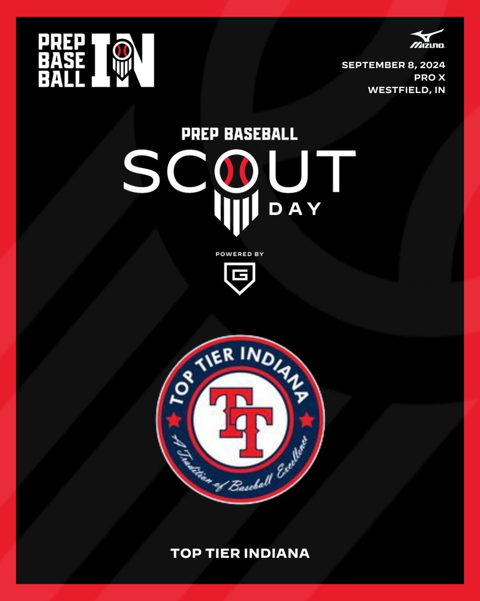 Prep Baseball Indiana (@prepbaseballin) on Twitter photo ๐๐ ๐ก ๐๐๐๐ฃ ๐๐๐๐๐๐๐
๐๏ธ Sunday, September 8th
๐Pro X - Westfield, IN
โฐ 2:00 PM
๐ฅOpen to all TT Indiana Players
สแดษขษช๊ฑแดแดส สแดสแด ๐
loom.ly/TReh0To
<a href="/TopTierIN/">Top Tier Indiana</a> | <a href="/TopTierIN2025am/">Top Tier Indiana 17U American</a> | <a href="/TopTierIN2026Na/">Top Tier Indiana 16U Navy (2026)</a> | @ToptierINNat16 | <a href="/TTIN_2029/">Top Tier Indiana 2029</a> | <a href="/TopTierIN2027Am/">Top Tier Indiana American 2027s</a> ๐๐ ๐ก ๐๐๐๐ฃ ๐๐๐๐๐๐๐
๐๏ธ Sunday, September 8th
๐Pro X - Westfield, IN
โฐ 2:00 PM
๐ฅOpen to all TT Indiana Players
สแดษขษช๊ฑแดแดส สแดสแด ๐
loom.ly/TReh0To
<a href="/TopTierIN/">Top Tier Indiana</a> | <a href="/TopTierIN2025am/">Top Tier Indiana 17U American</a> | <a href="/TopTierIN2026Na/">Top Tier Indiana 16U Navy (2026)</a> | @ToptierINNat16 | <a href="/TTIN_2029/">Top Tier Indiana 2029</a> | <a href="/TopTierIN2027Am/">Top Tier Indiana American 2027s</a>