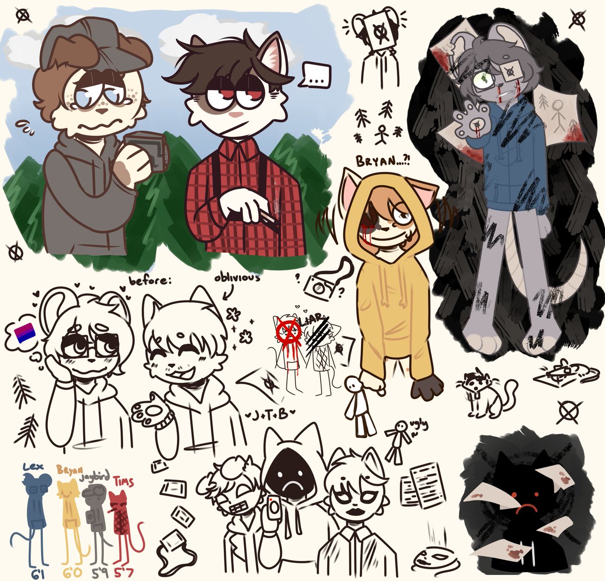 slenderproxy_'s tweet image. soooo shy abt posting this bc Ough Oof but um.... slenderverse cbcs of mine...... i love them very much and they have such a fun story i swear u gotta believe me.....

ft my sona w lex sorry for the cringe it is a Joke tm