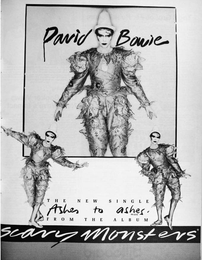 davidbowie_news's tweet photo. David Bowie released his superb single ‘Ashes To Ashes’ on this day in 1980. https://t.co/MBeLyXK8Nx