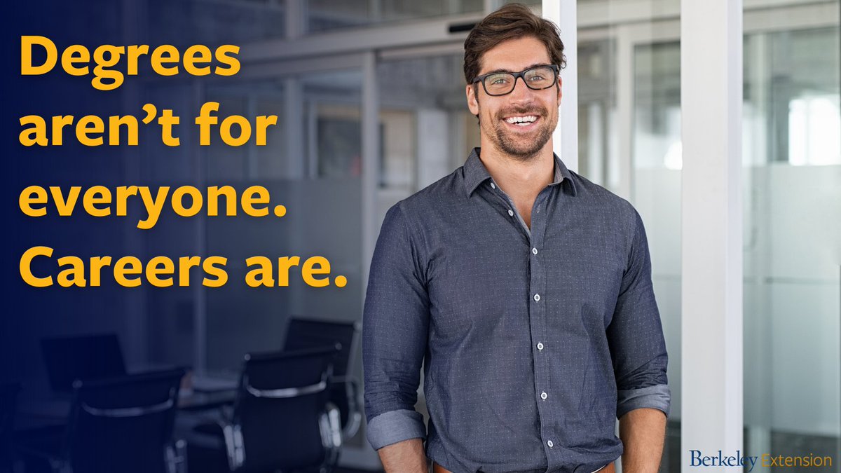 UCBerkeleyExt's tweet image. Have work experience, but no degree? Don’t let the past define your future. You may qualify for the UC Berkeley Extension Excelerator Scholarship Program. Introductory courses are opening for Fall 2024. Apply ➡️ bit.ly/4dtZMeh #Berkeley #Excelerator #Scholarship