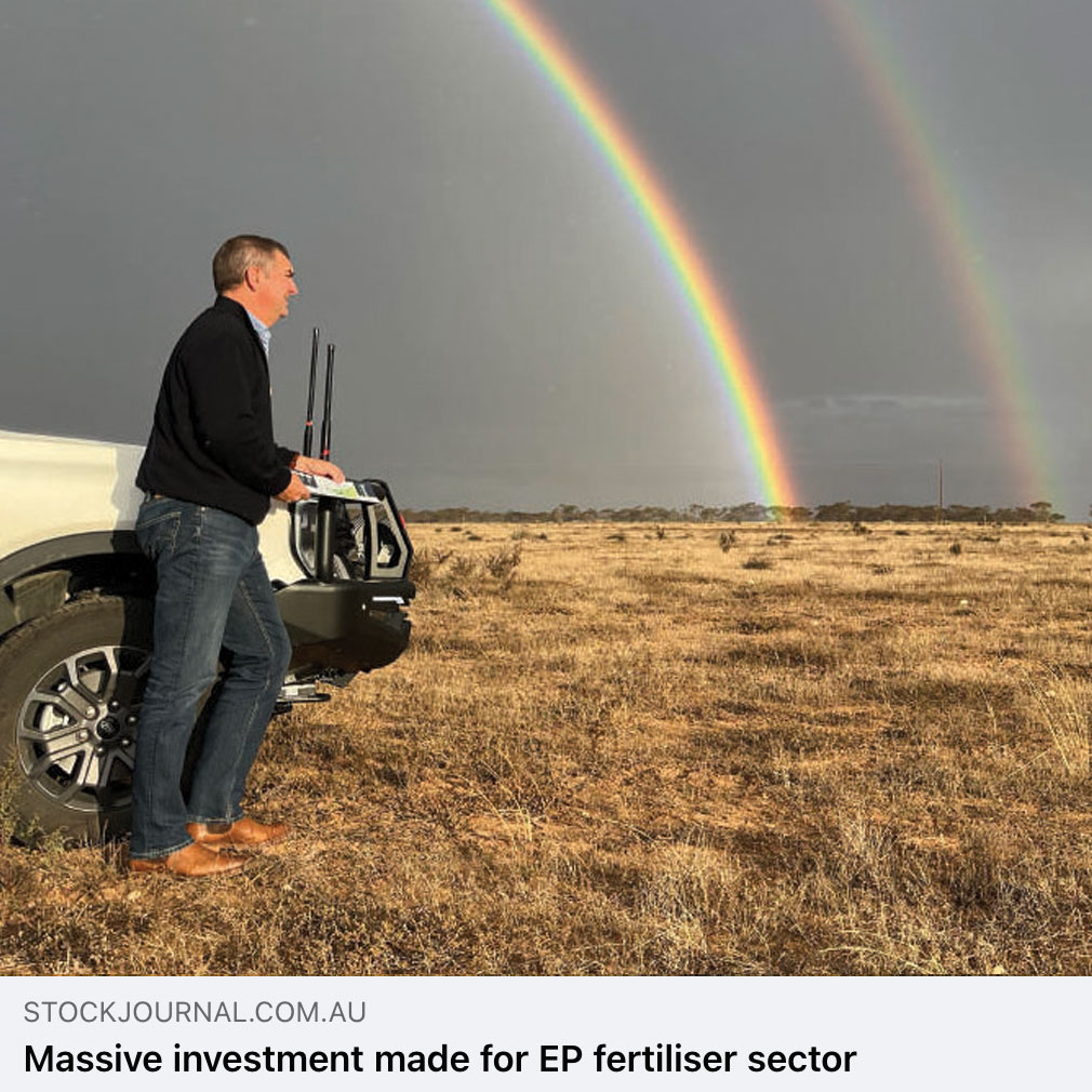 Check out our planned new EP fertilizer supply chain, The Agfert team &amp; our strong locally owned reseller network can’t wait to supply all EP growers
<a href="/Cleve_Rural/">Cleve Rural Traders</a>, Agsave Merchandise <a href="/NutrienWudinna/">Nutrien Ag Solutions Wudinna</a> &amp; Ceduna, Lock Ag Service, <a href="/BawdensRural/">Bawdens Rural</a> &amp; <a href="/carrsseeds/">Carrs Seeds</a> 

stockjournal.com.au/story/8721811/…