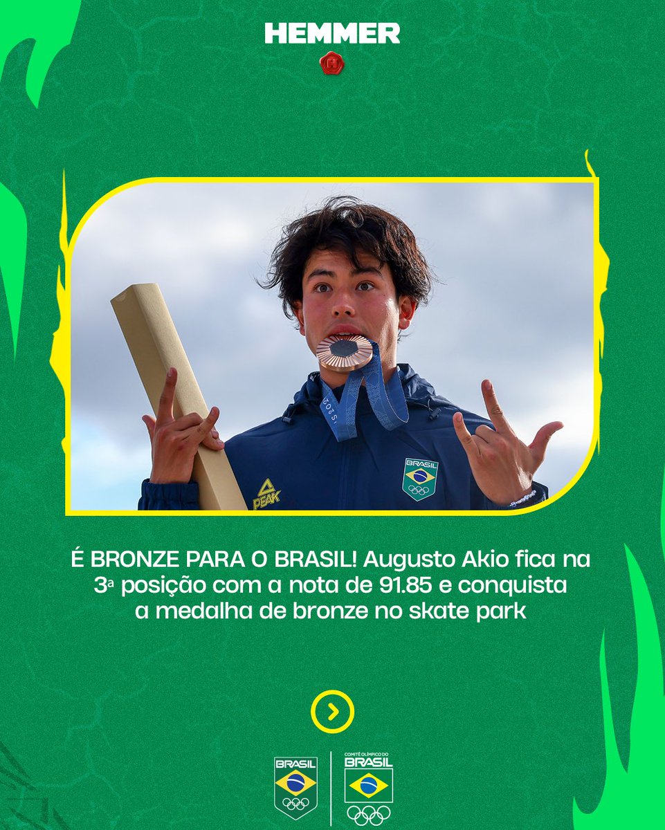 timebrasil's tweet photo. Uma quarta-feira repleta de #TimeBrasil! 🤝🇧🇷
Emoções, vitórias e classificações não faltaram para os brasileiros. Fique por dentro e dê uma olhada no resultados do dia dos nossos atletas em #Paris2024! 🔥💪
#JogosOlímpicos #Hemmer https://t.co/pDjQSjQSV7