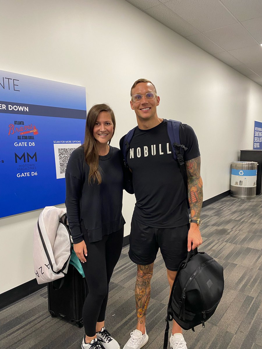 Randomly ran into Caeleb Dressel fresh off the plane from #Paris2024