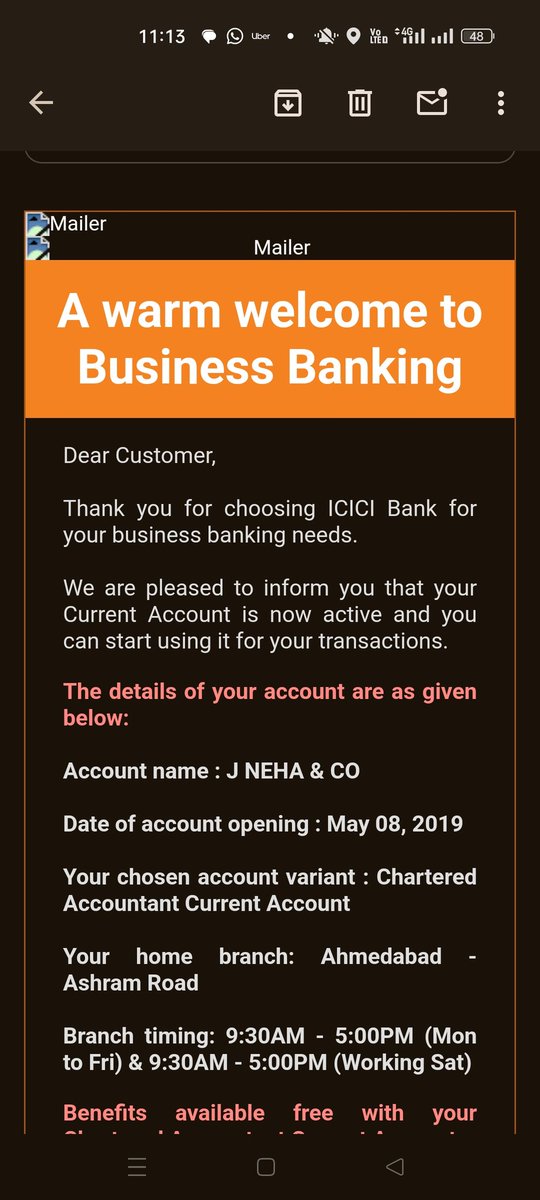 CANEHA7's tweet photo. Your account SBA 2.0 Silver Current Account. 
Please do something for this kind of unfroessional behaviour I have enclosed screenshot of my welcome mail and scheme details
Photo 
1 zero balance scheme
2 wrong A/c details they narrated
3 welcome mail.
3/3 https://t.co/PqxIvaqOCz