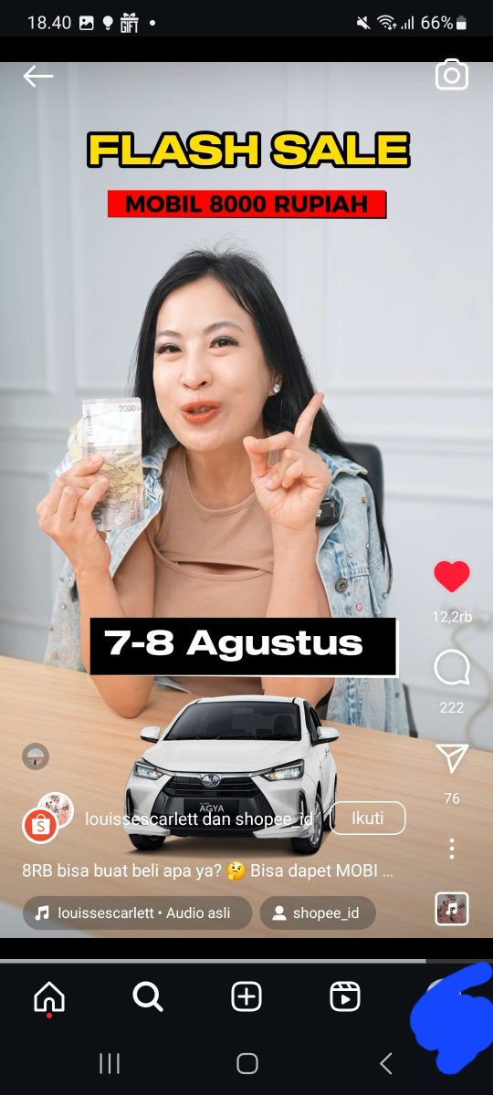 zhymme's tweet image. mau ikut berjuang buat dapetin mobil toyota agya cuma 8 ribu aja.. caranya ya tinggal stay tune di #ShopeeLiveMobilAgya8RB 
nanti malam bakal ditemenin lagi sama mami louisse loh.
s.shopee.co.id/7fFyfSZbcv