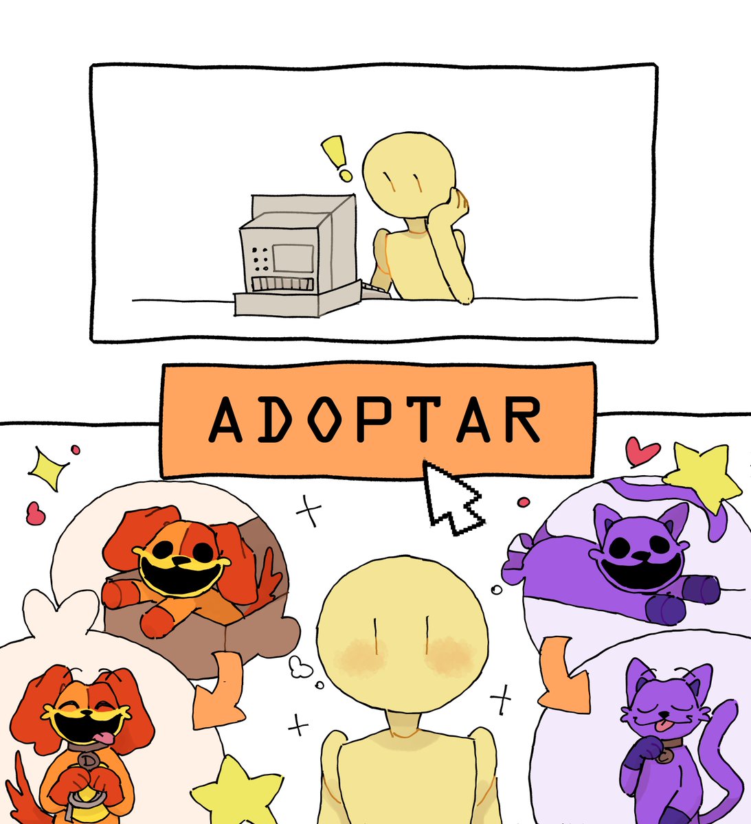 aikee_ae's tweet photo. A mí también me vendieron ese cuento

#PoppyPlaytimeCatnap #PoppyPlaytime3fanart #catnap #dogday #daynap #adoptanocompresgil #ahrqhacianenargentina #mascotas #player https://t.co/m63phYbKVG