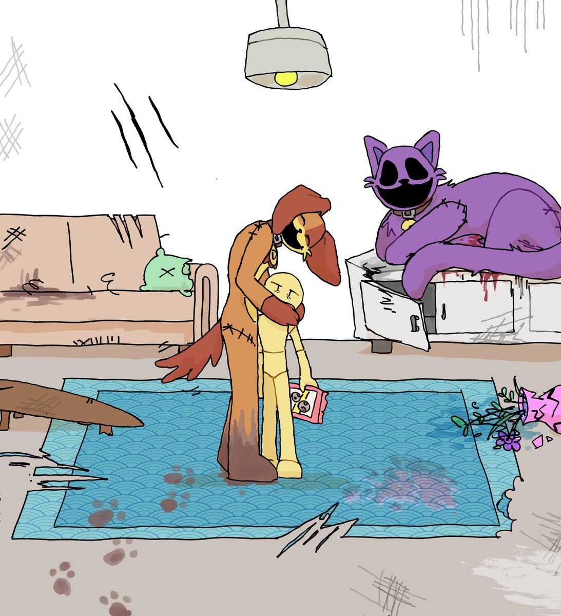 aikee_ae's tweet photo. A mí también me vendieron ese cuento

#PoppyPlaytimeCatnap #PoppyPlaytime3fanart #catnap #dogday #daynap #adoptanocompresgil #ahrqhacianenargentina #mascotas #player https://t.co/m63phYbKVG