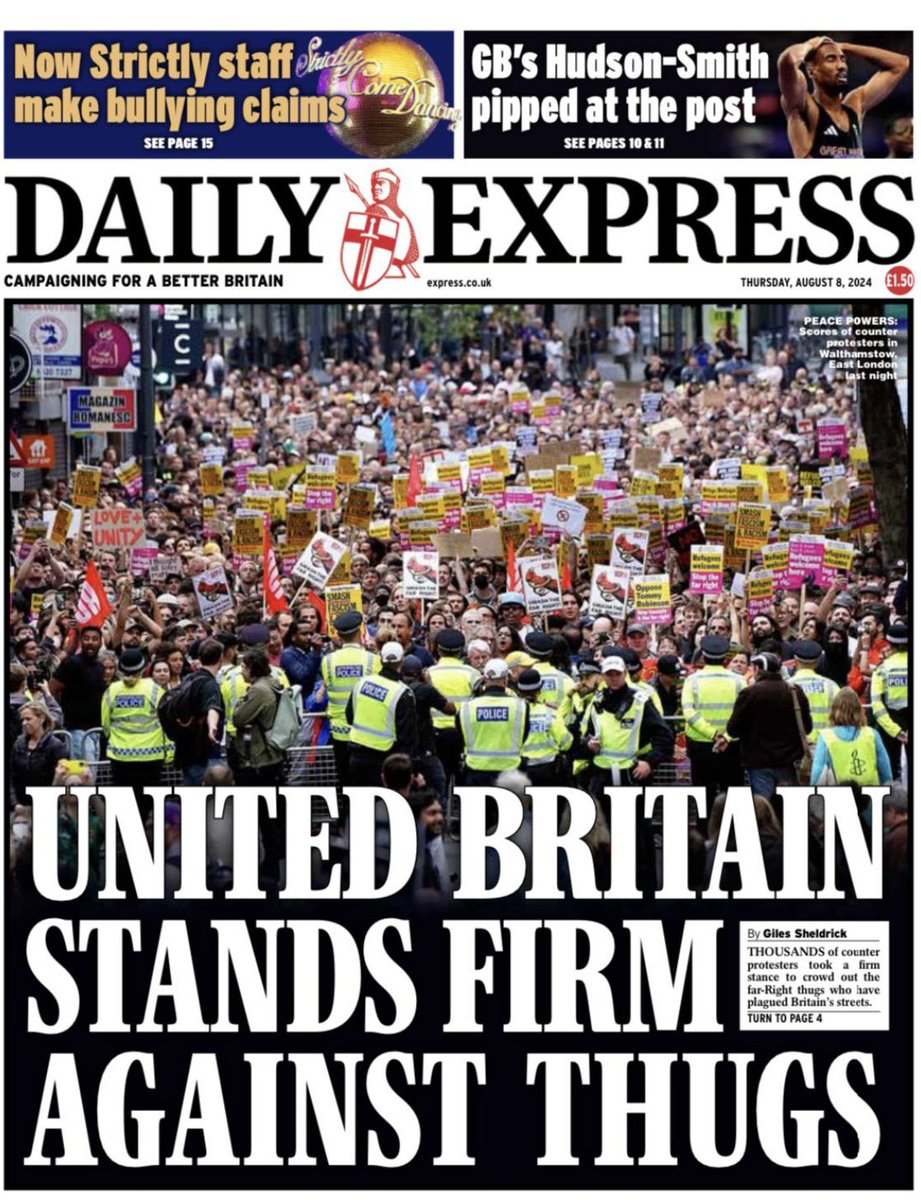 edwinhayward's tweet photo. The litmus test of whether the sea change is real is not how ghouls like the Express and the Mail responded in the moment, but how long it takes them to scapegoat immigrants on their front pages again.

We're watching. We see you. https://t.co/wtjB0bXdsF