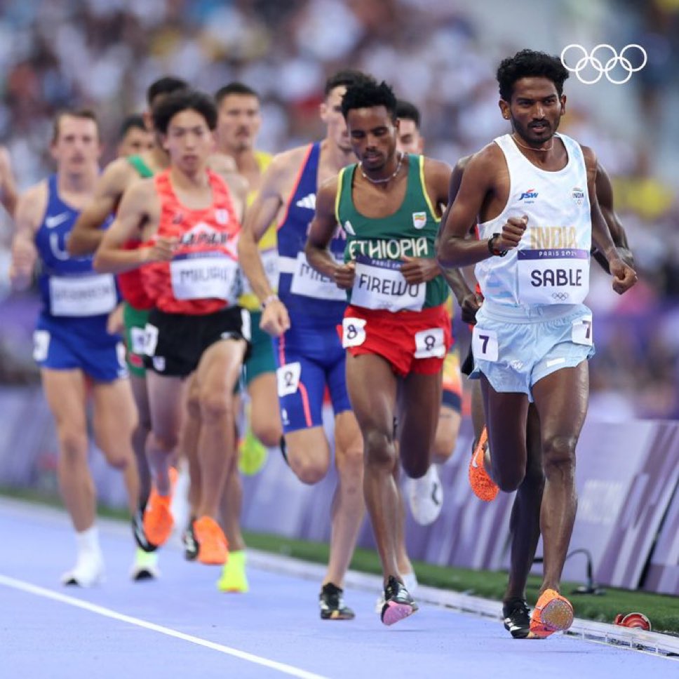 ps_shinde's tweet photo. #Athletics 
Avinash Sable missed the gold medal by 9 sec in the Steeplechase men's final event, finishing 11th in the 3000m.

History Created! You have made us all proud

#Paris2024  #OlympicGames  #SteepleChase 
#AvinashSable #Olympics  #Indianarmy #AvinashSable https://t.co/HeDiPQsp01