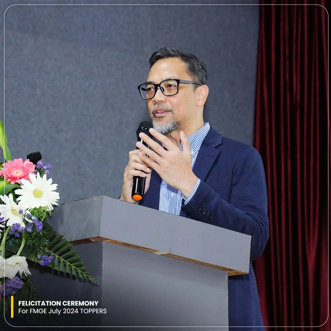 TraWorldEducare's tweet photo. Kings International Medical Academy held a felicitation ceremony for the FMGE July 2024 All India Rank holders. The Chief Guest was Mr. Josel F. Ignacio, Ambassador of the Philippines to India. Four students from Davao Medical School Foundation, now doctors, secured top 10 AIRs. https://t.co/iOmRfWQMOP
