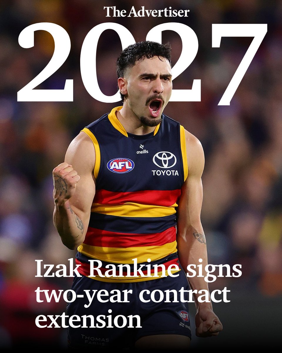 Crows star Izak Rankine has signed a two-year contract extension. #TheAdvertiser