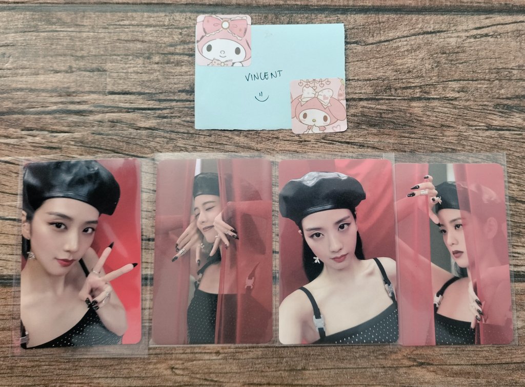 Vinbsn's tweet photo. WTS/LFB 

🎀 Blackpink Anniversary Sale🎀
Beretsoo Photocards

❦ Mint Condition 
❦ mop : payo
❦ mod: direct j&amp;t 
❦ Price: 388 as set
❦ Onhand and ready to ship
 
t. jisoo pc blackpink bp photocard bpwc2022 bornpink  lsg pola flimty ktown pob bptg

reply/dm to claim https://t.co/5EZ0HzC99z